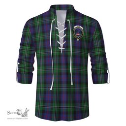 ScotsTee Shop Scottish Rose Hunting Clan Crest Tartan Mens Scottish Jacobite Ghillie Casual Shirt