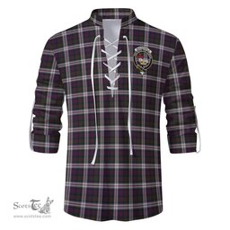 ScotsTee Shop Scottish MacDonald Dress Clan Crest Tartan Mens Scottish Jacobite Ghillie Casual Shirt