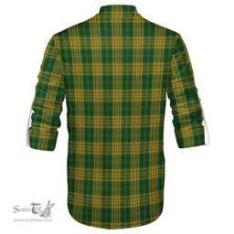ScotsTee Shop Scottish Meredith of Wales Clan Tartan Mens Scottish Jacobite Ghillie Casual Shirt