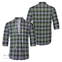 ScotsTee Shop Scottish MacNaughton Dress Clan Tartan Mens Scottish Jacobite Ghillie Casual Shirt