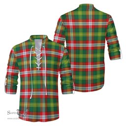 ScotsTee Shop Scottish Northwest Territories Canada Clan Tartan Mens Scottish Jacobite Ghillie Casual Shirt