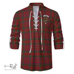 ScotsTee Shop Scottish Munro Clan Crest Tartan Mens Scottish Jacobite Ghillie Casual Shirt