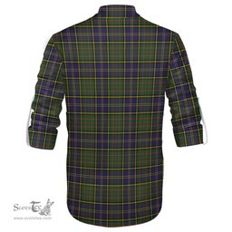 ScotsTee Shop Scottish MacMillan Hunting Modern Clan Crest Tartan Mens Scottish Jacobite Ghillie Casual Shirt