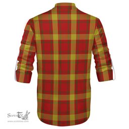 ScotsTee Shop Scottish Maguire Modern Clan Tartan Mens Scottish Jacobite Ghillie Casual Shirt