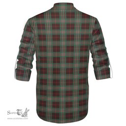 ScotsTee Shop Scottish Scott Brown Ancient Clan Tartan Mens Scottish Jacobite Ghillie Casual Shirt