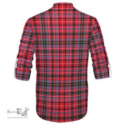 ScotsTee Shop Scottish Straiton Clan Tartan Mens Scottish Jacobite Ghillie Casual Shirt