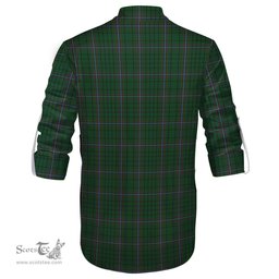 ScotsTee Shop Scottish MacRae Clan Tartan Mens Scottish Jacobite Ghillie Casual Shirt