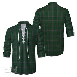 ScotsTee Shop Scottish MacRae Clan Tartan Mens Scottish Jacobite Ghillie Casual Shirt