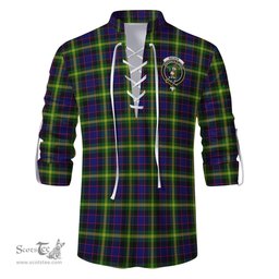 ScotsTee Shop Scottish Watson Modern Clan Crest Tartan Mens Scottish Jacobite Ghillie Casual Shirt