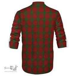 ScotsTee Shop Scottish MacQuarrie Clan Tartan Mens Scottish Jacobite Ghillie Casual Shirt