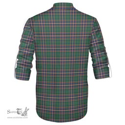 ScotsTee Shop Scottish MacFarlane Hunting Ancient Clan Crest Tartan Mens Scottish Jacobite Ghillie Casual Shirt