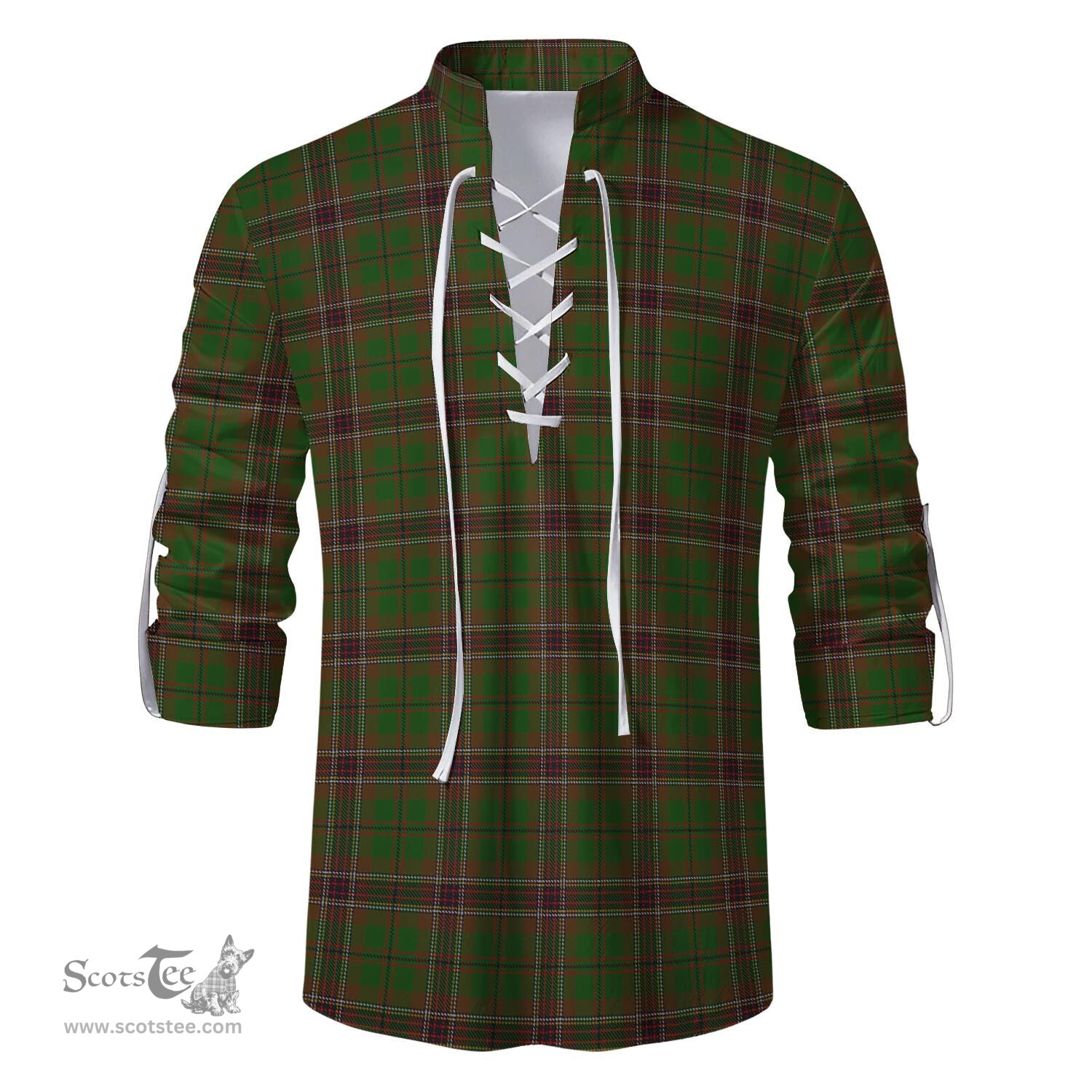 ScotsTee Shop Scottish Murphy Clan Tartan Mens Scottish Jacobite Ghillie Casual Shirt