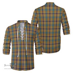 ScotsTee Shop Scottish Ottawa Canada Clan Tartan Mens Scottish Jacobite Ghillie Casual Shirt