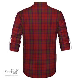ScotsTee Shop Scottish Ross Old Clan Tartan Mens Scottish Jacobite Ghillie Casual Shirt