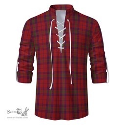 ScotsTee Shop Scottish Ross Old Clan Tartan Mens Scottish Jacobite Ghillie Casual Shirt