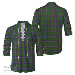 ScotsTee Shop Scottish Strange of Balkaskie Clan Tartan Mens Scottish Jacobite Ghillie Casual Shirt