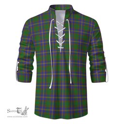 ScotsTee Shop Scottish Strange of Balkaskie Clan Tartan Mens Scottish Jacobite Ghillie Casual Shirt