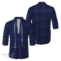 ScotsTee Shop Scottish Weir Clan Tartan Mens Scottish Jacobite Ghillie Casual Shirt