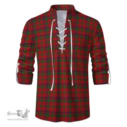 ScotsTee Shop Scottish MacColl Clan Tartan Mens Scottish Jacobite Ghillie Casual Shirt