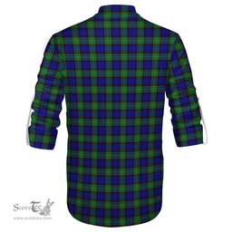 ScotsTee Shop Scottish Sempill Modern Clan Crest Tartan Mens Scottish Jacobite Ghillie Casual Shirt
