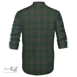 ScotsTee Shop Scottish Wicklow County Ireland Clan Tartan Mens Scottish Jacobite Ghillie Casual Shirt