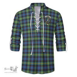 ScotsTee Shop Scottish Watson Ancient Clan Crest Tartan Mens Scottish Jacobite Ghillie Casual Shirt