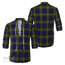 ScotsTee Shop Scottish Muir Clan Tartan Mens Scottish Jacobite Ghillie Casual Shirt