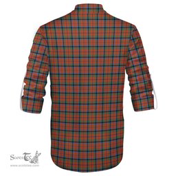 ScotsTee Shop Scottish MacNaughton Ancient Clan Crest Tartan Mens Scottish Jacobite Ghillie Casual Shirt