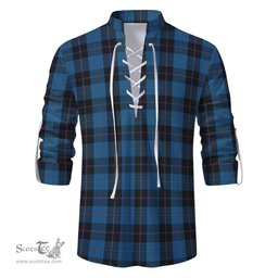 ScotsTee Shop Scottish Sorbie Clan Tartan Mens Scottish Jacobite Ghillie Casual Shirt