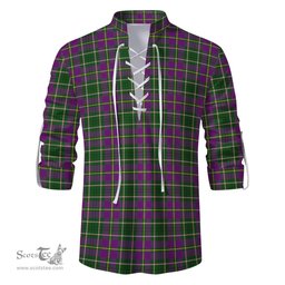ScotsTee Shop Scottish Taylor Clan Tartan Mens Scottish Jacobite Ghillie Casual Shirt