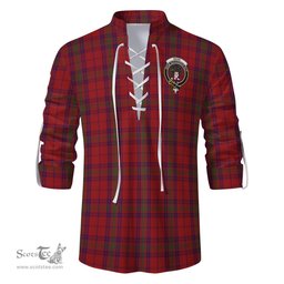 ScotsTee Shop Scottish Ross Old Clan Crest Tartan Mens Scottish Jacobite Ghillie Casual Shirt