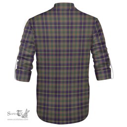 ScotsTee Shop Scottish Taylor Weathered Clan Crest Tartan Mens Scottish Jacobite Ghillie Casual Shirt