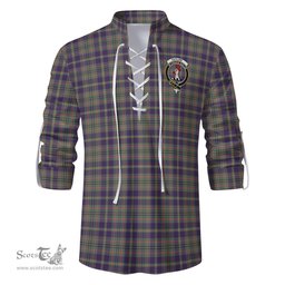 ScotsTee Shop Scottish Taylor Weathered Clan Crest Tartan Mens Scottish Jacobite Ghillie Casual Shirt