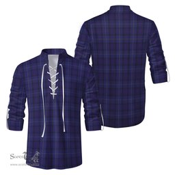 ScotsTee Shop Scottish Payne Clan Tartan Mens Scottish Jacobite Ghillie Casual Shirt