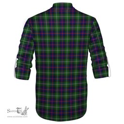 ScotsTee Shop Scottish Sutherland Modern Clan Tartan Mens Scottish Jacobite Ghillie Casual Shirt