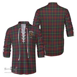 ScotsTee Shop Scottish MacIntosh Hunting Modern Clan Crest Tartan Mens Scottish Jacobite Ghillie Casual Shirt