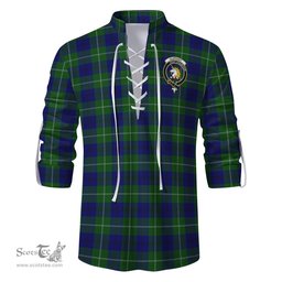 ScotsTee Shop Scottish Oliphant Modern Clan Crest Tartan Mens Scottish Jacobite Ghillie Casual Shirt