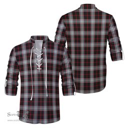 ScotsTee Shop Scottish Merrilees Clan Tartan Mens Scottish Jacobite Ghillie Casual Shirt