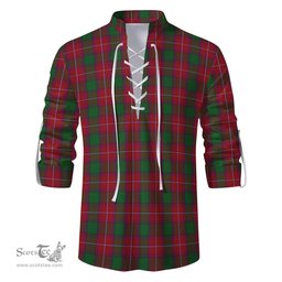 ScotsTee Shop Scottish Rattray Clan Tartan Mens Scottish Jacobite Ghillie Casual Shirt