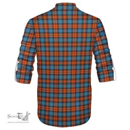 ScotsTee Shop Scottish MacLachlan Ancient Clan Tartan Mens Scottish Jacobite Ghillie Casual Shirt