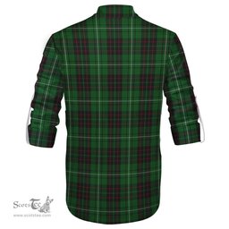 ScotsTee Shop Scottish MacAulay of Lewis Clan Tartan Mens Scottish Jacobite Ghillie Casual Shirt