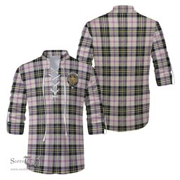 ScotsTee Shop Scottish MacPherson Dress Ancient Clan Crest Tartan Mens Scottish Jacobite Ghillie Casual Shirt