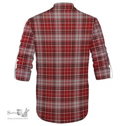 ScotsTee Shop Scottish MacDougall Dress Clan Tartan Mens Scottish Jacobite Ghillie Casual Shirt