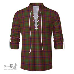 ScotsTee Shop Scottish Lumsden Clan Tartan Mens Scottish Jacobite Ghillie Casual Shirt