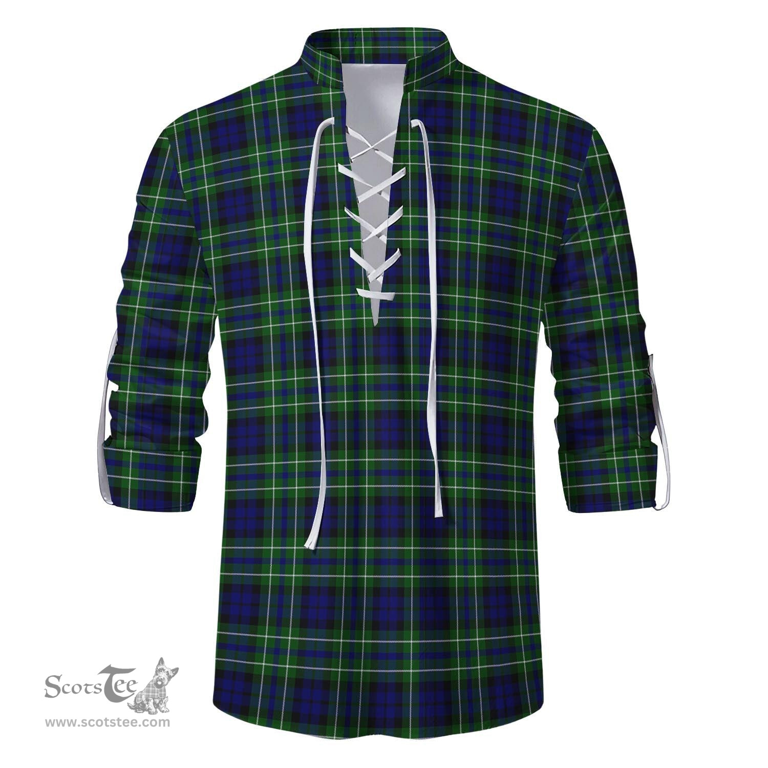 ScotsTee Shop Scottish MacNeil of Colonsay Modern Clan Tartan Mens Scottish Jacobite Ghillie Casual Shirt