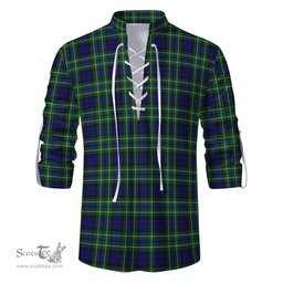 ScotsTee Shop Scottish MacNeil of Colonsay Modern Clan Tartan Mens Scottish Jacobite Ghillie Casual Shirt