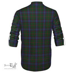ScotsTee Shop Scottish Skene Clan Crest Tartan Mens Scottish Jacobite Ghillie Casual Shirt