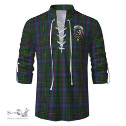 ScotsTee Shop Scottish Skene Clan Crest Tartan Mens Scottish Jacobite Ghillie Casual Shirt