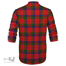 ScotsTee Shop Scottish MacNicol of Scorrybreac Clan Crest Tartan Mens Scottish Jacobite Ghillie Casual Shirt