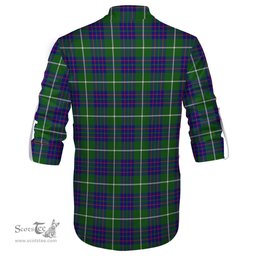 ScotsTee Shop Scottish MacIntyre Hunting Modern Clan Crest Tartan Mens Scottish Jacobite Ghillie Casual Shirt